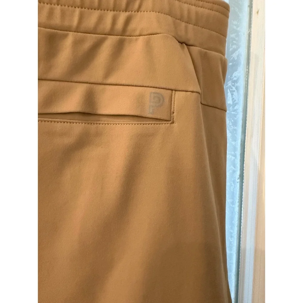 Public Rec All Day Every Day Pants Mens 42/32 Khaki Tan Tapered Joggers Stretch